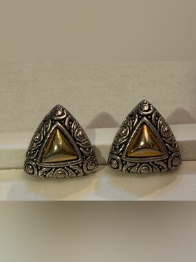 Vintage silver & gold earrings